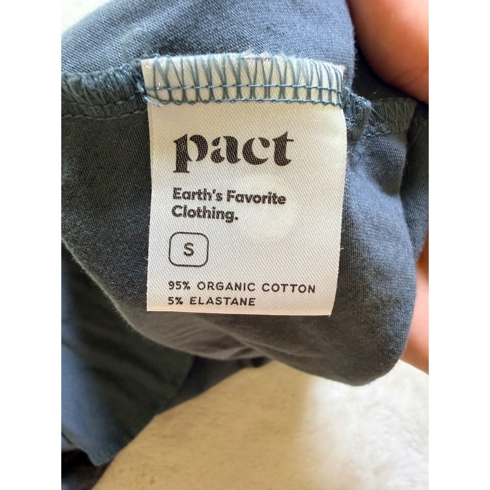 Pact Fit and Flare Dress Womens Small Grey Tie Dye Cutout Back Organic Cotton - Picture 7 of 11
